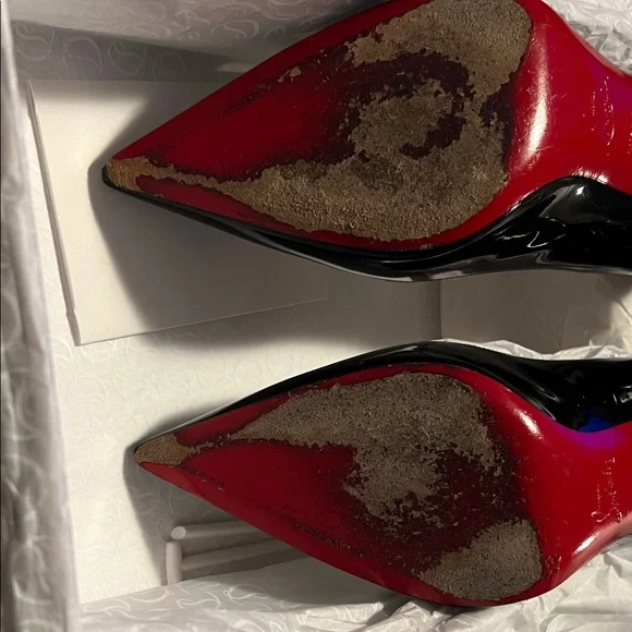 Christian Louboutin Black Heels Kate 85mm Patent Leather - Picture 5 of 6